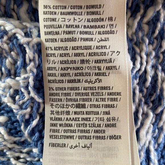 Hollister Women's Baby Blue White Striped Knit Tank Sweater Pullover Size Small - Picture 4 of 4